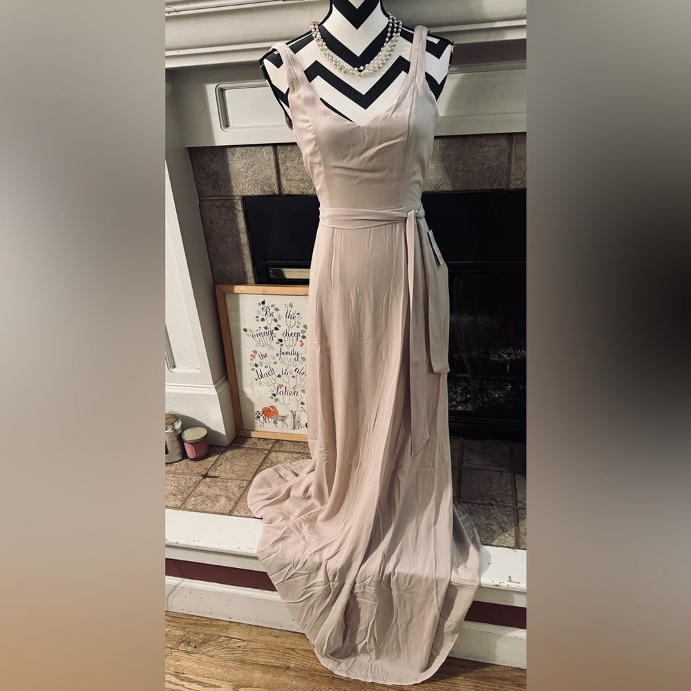 Show me your MUMU champagne bridesmaid or party dress NWT